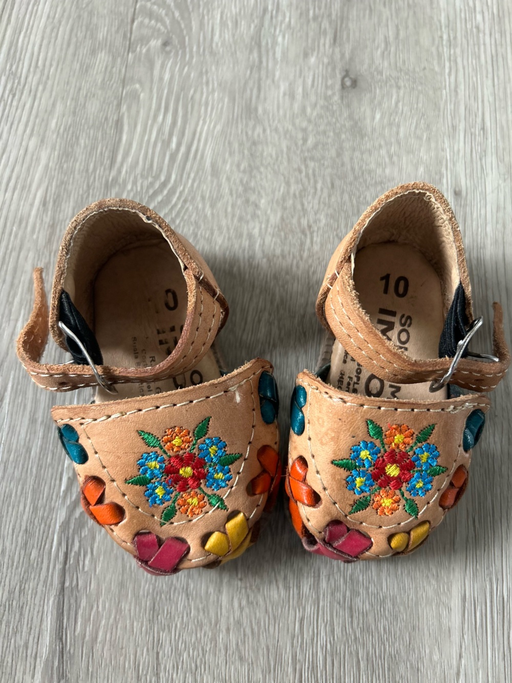 Baby Girl Flower Mexican Huarache